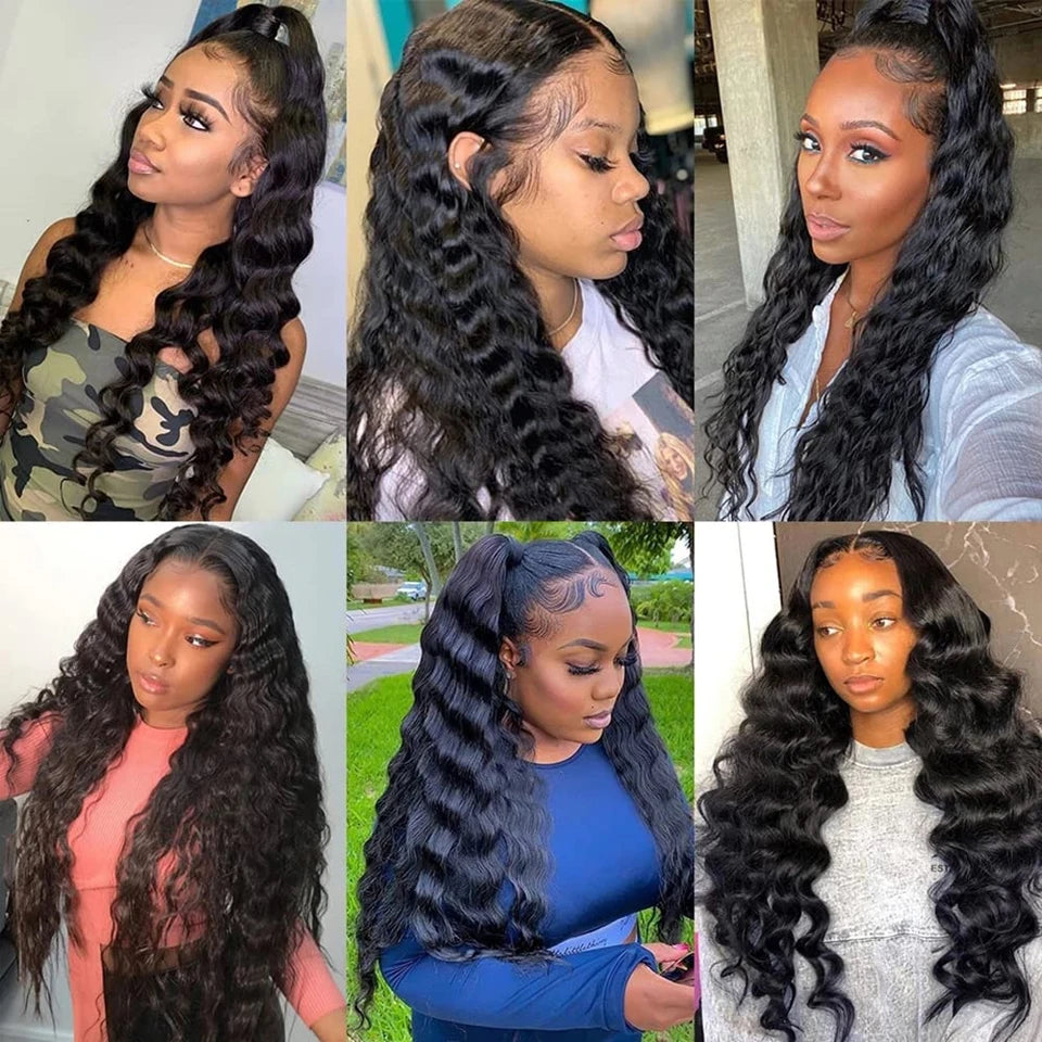 Brazilian Loose Deep Wave Bundles Remy Hair Loose Deep Wave Bundles Human Hair