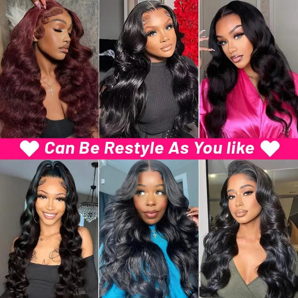Body wave Wigs Glueless Wig Human Hair Ready To Wear