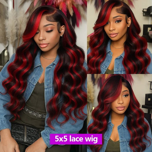 Burgundy BabyGirl Wig