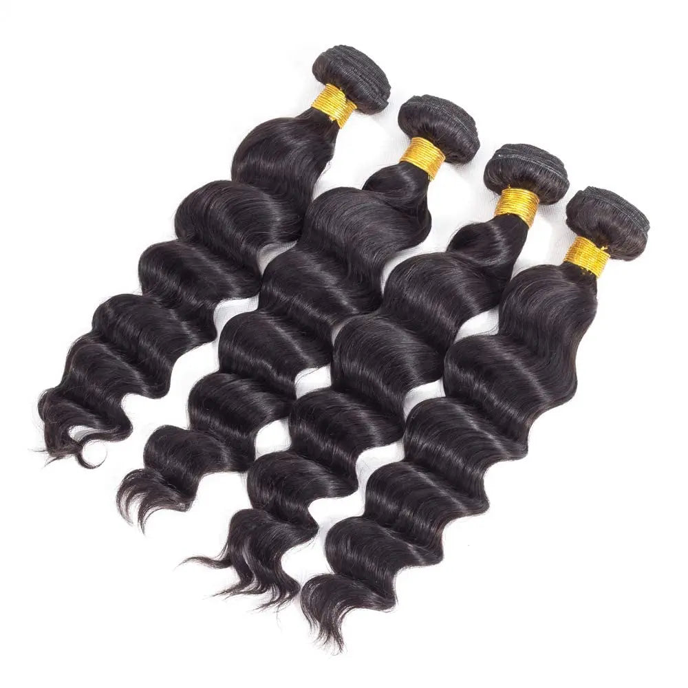 Brazilian Loose Deep Wave Bundles Remy Hair Loose Deep Wave Bundles Human Hair