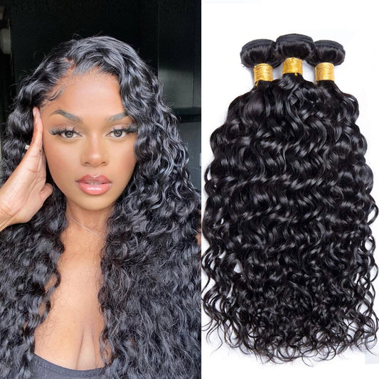 Water Wave Human Hair Bundles Curly Deep Wave