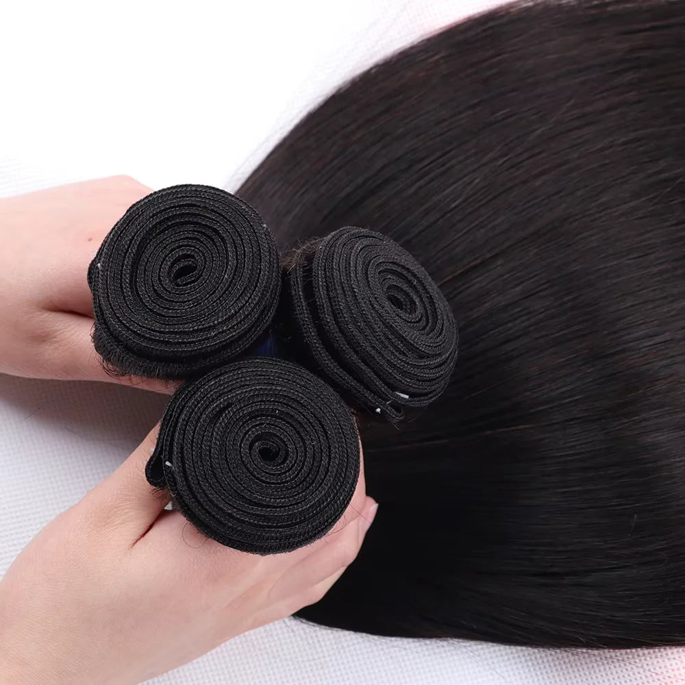 Bone Straight 100% Real Human Hair Straight Human Hair Bundles