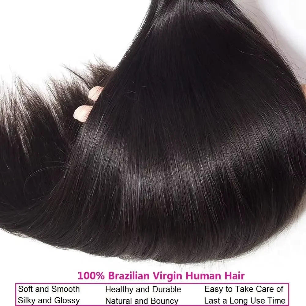 Bone Straight 100% Real Human Hair Straight Human Hair Bundles