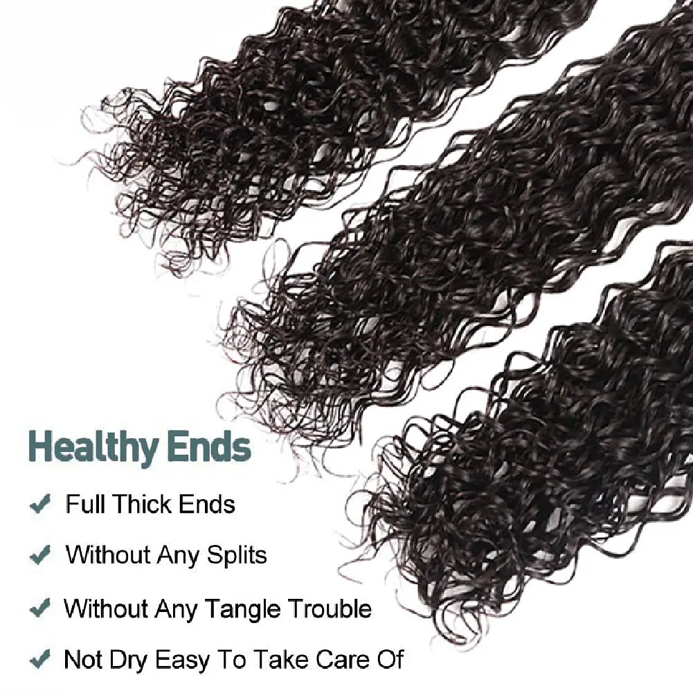 Water Wave Human Hair Bundles Curly Deep Wave
